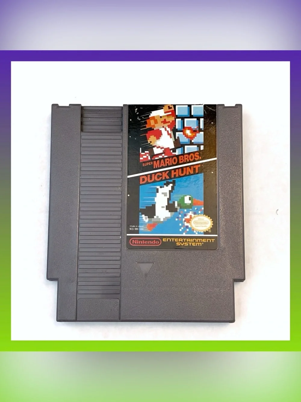 Nintendo Video Game Super Mario Bros Duck Hunt NES Gray Cartridge 2-in-1 Combo